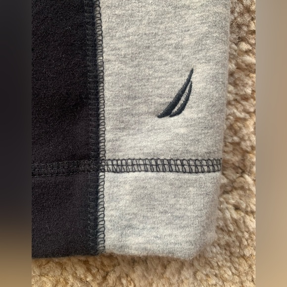 EUC NAUTICA PULLOVER ZIP FRONT SWEATSHIRT DRESS IN BLUE/GRAY/BLACK WOMENS SIZE M - Picture 11 of 14